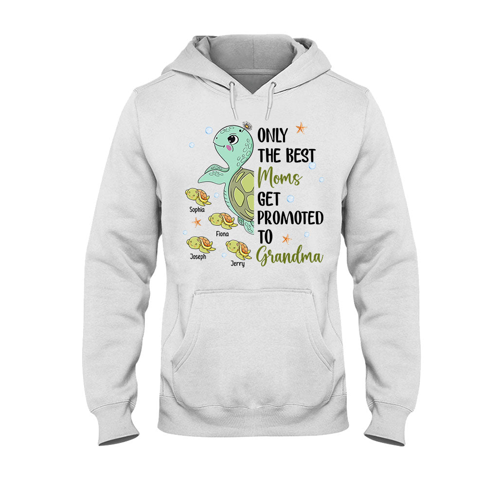 Nur die besten Mütter werden zur Oma befördert – Personalisiertes Oma-T-Shirt und Hoodie