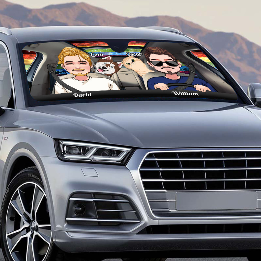 Ride With Pride – Personalisierter Sonnenschutz für Autos mit LGBT-Unterstützung