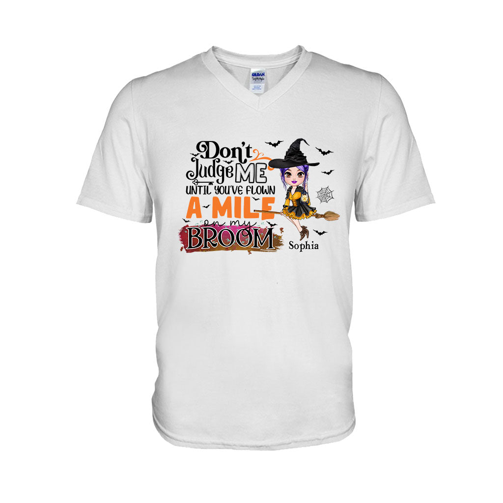 Don't Judge Me - Personalized Witch T-shirt And Hoodie