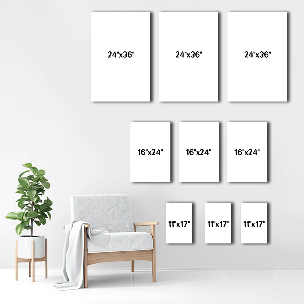 Gemeinsam sind wir am liebsten – personalisiertes Poster- und Leinwandset für Paare