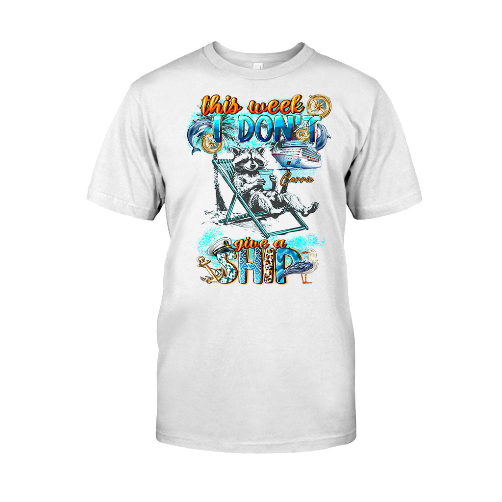 Diese Woche ist mir das Schiff egal – Feral Girl Summer – Personalisiertes Kreuzfahrt-T-Shirt und Hoodie