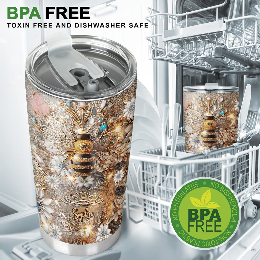 Queen Bee - Personalized Bee Tumbler