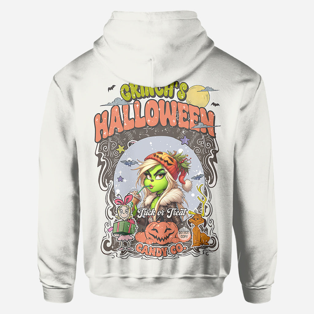 Grüne Kürbismama – Beliebiger Titel – Personalisiertes „Stole Christmas All Over“-Shirt