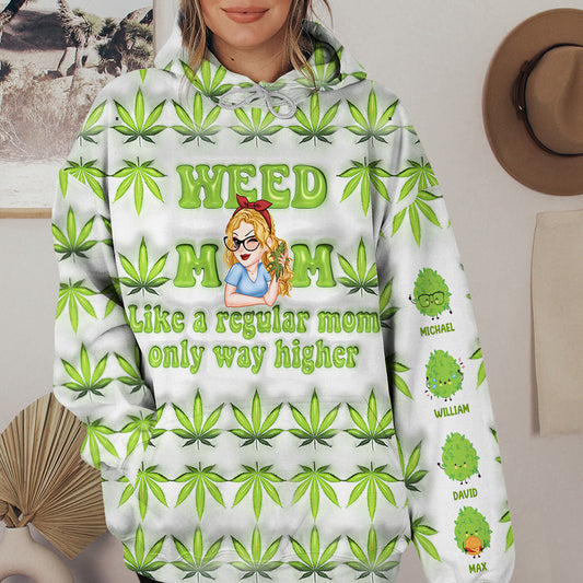 Like A Regular Mom - Personalized Mother All Over Shirt