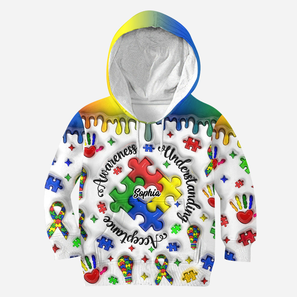 Autismus-Aufklärung – Personalisiertes T-Shirt mit Autismus-Aufklärung