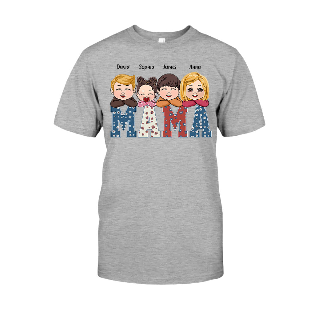 Amerikanische Mama – Beliebiger Titel, Vintage-Retro-Stil – Personalisiertes Mutter-T-Shirt und Hoodie