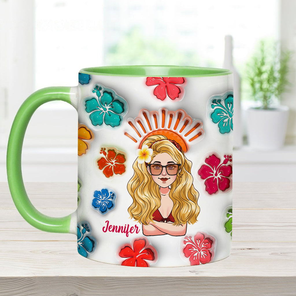 Sommerfeeling – Personalisierte Tasse für Meeresliebhaber