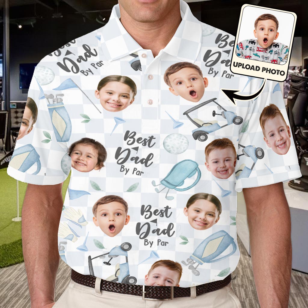 Bester Papa überhaupt – personalisiertes Golf-Poloshirt
