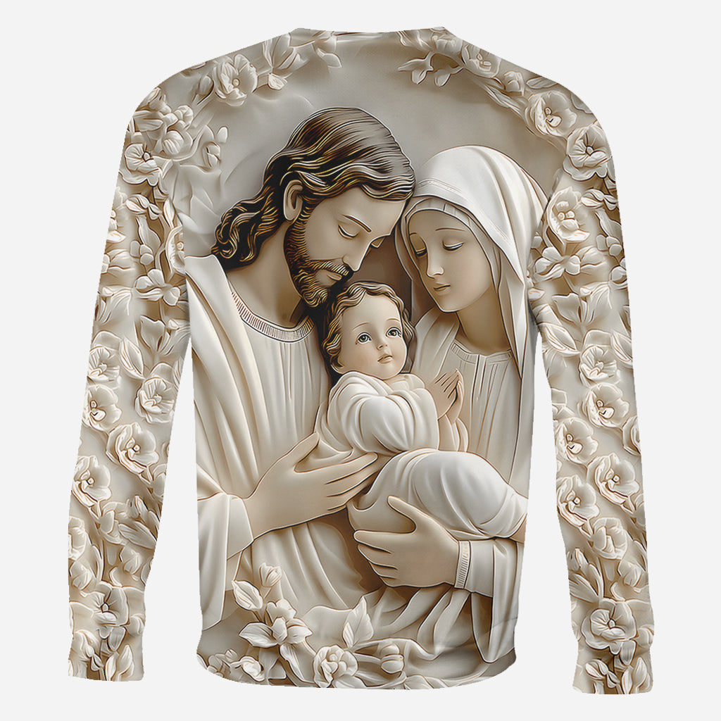 Heilige Familie – Christliches Allover-Shirt