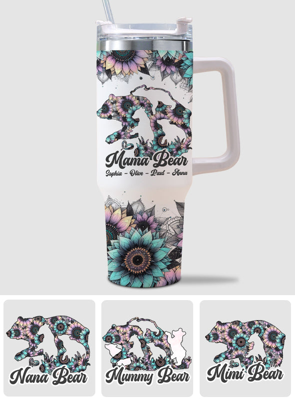 Mama Bär – Personalisierter Mutterbecher mit Henkel