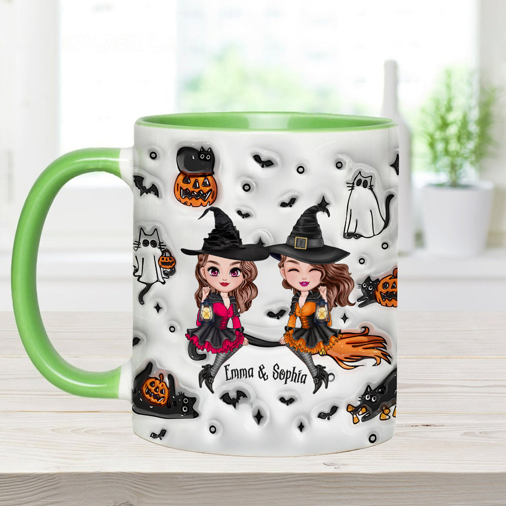 You Can't Sit With Us Best Witch - Personalized Bestie Accent Mug