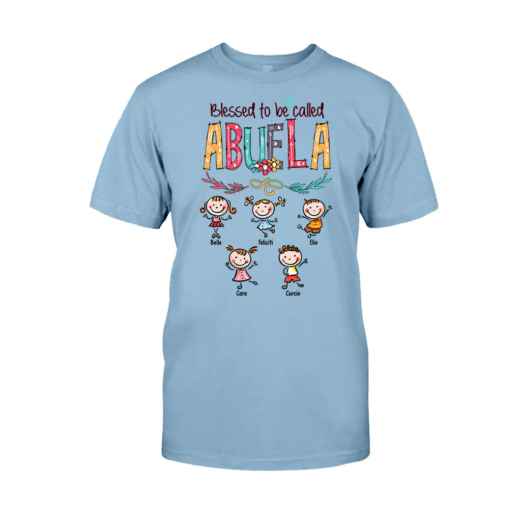 Dios Me Regaló Dos Títulos – Personalisiertes Oma-T-Shirt und Kapuzenpullover