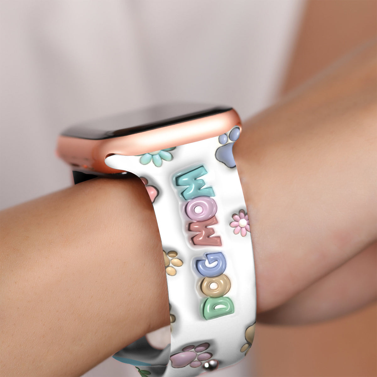 Haustiermama – Personalisiertes Apple Watch-Armband für Hunde