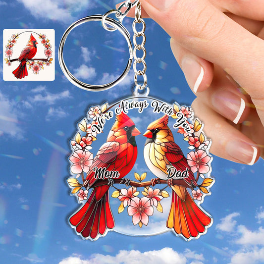 Wir sind immer bei dir – personalisierter Gedenk-Schlüsselanhänger