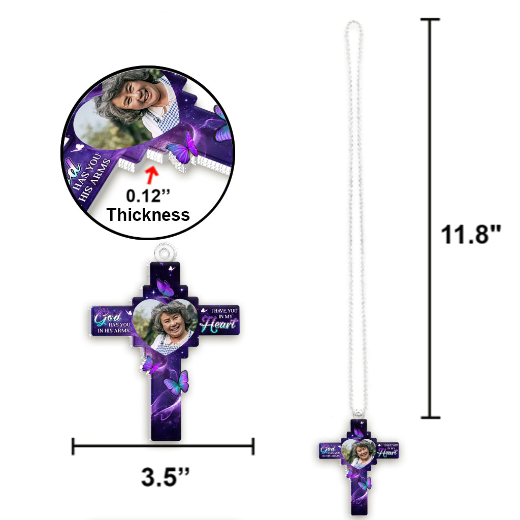 Für immer in unseren Herzen – Personalisierter Gedenk-Autoanhänger