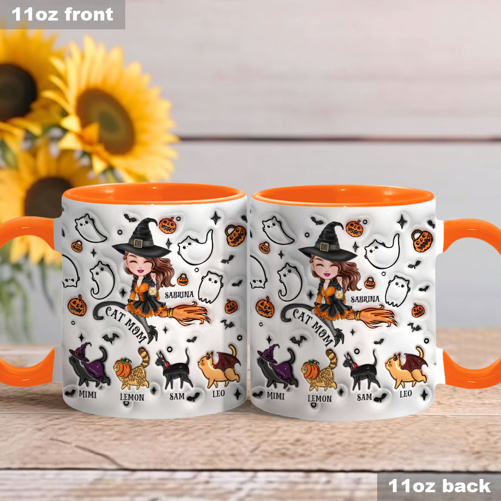 Cat Mom - Personalized Cat Accent Mug