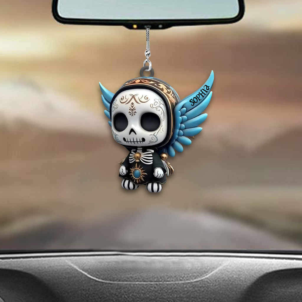 Tag der Toten, Día de Muertos – Personalisierter Totenkopf-Autoanhänger