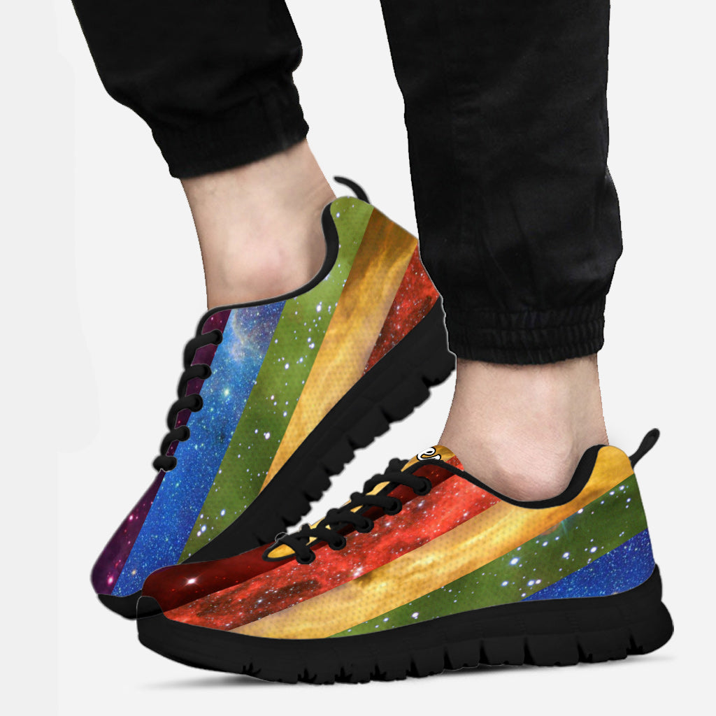 Pride Rainbow Galaxy – Personalisierte LGBT-Unterstützungs-Sneaker