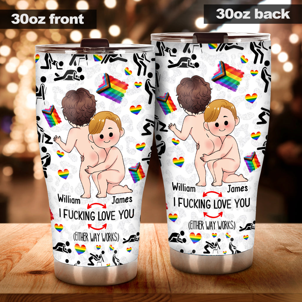 Ich liebe dich – Personalisierter LGBT-Unterstützungsbecher