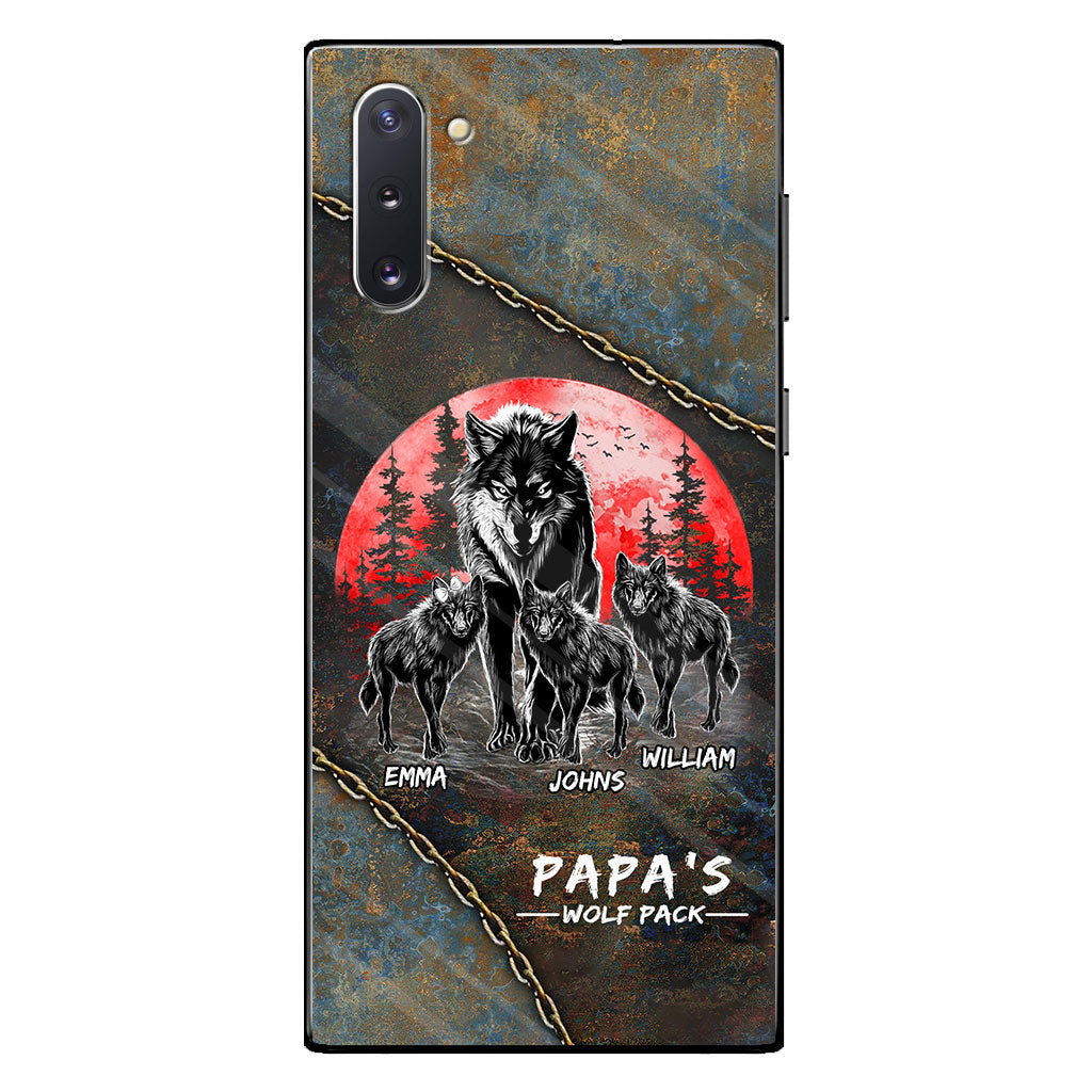 Papa Wolf Pack - Personalized Father Phone Case