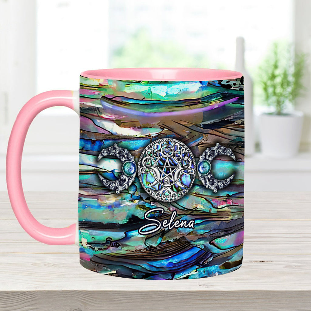Dreifachmond – Wunderschöne Magie – Personalisierte Tasse mit Hexenmotiv