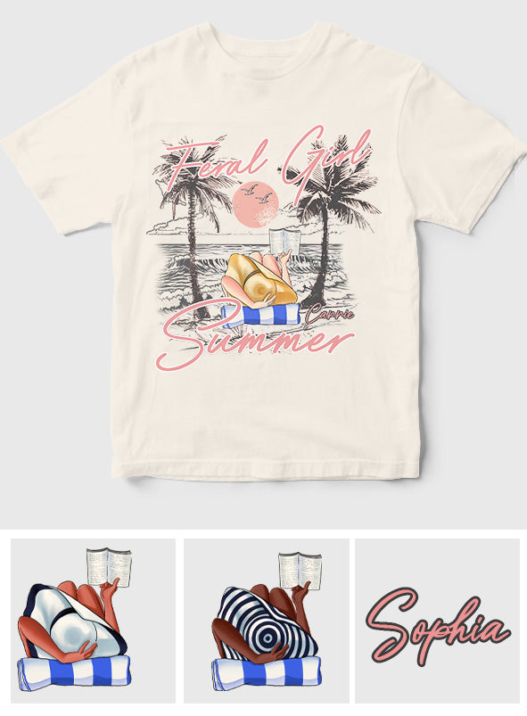 Feral Girl – Personalisiertes T-Shirt und Hoodie für Meeresliebhaberinnen