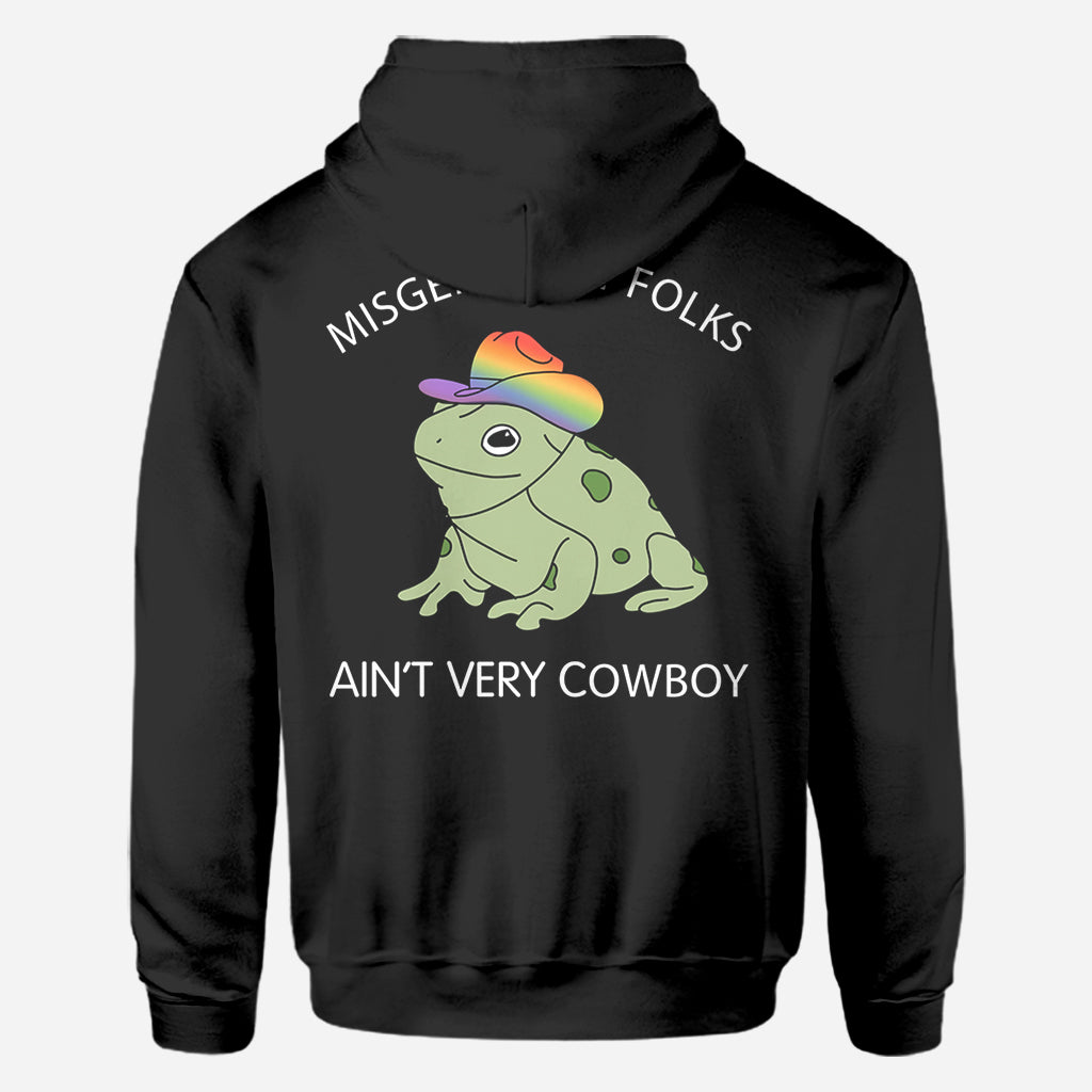 Falschgeschlechtliche Anrede ist nicht sehr cowboyhaft – Personalisiertes LGBT-Unterstützungs-T-Shirt