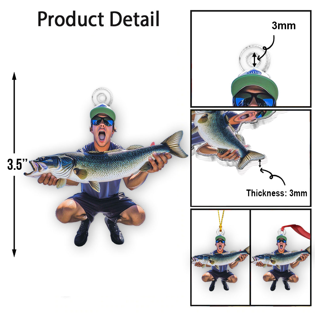 Angeln zu Weihnachten – Personalisierter, individuell geformter Angel-Weihnachtsschmuck