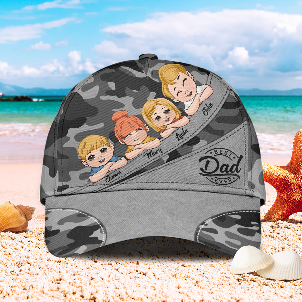 Best Dad Ever Cool Kids - Personalized Father Classic Cap