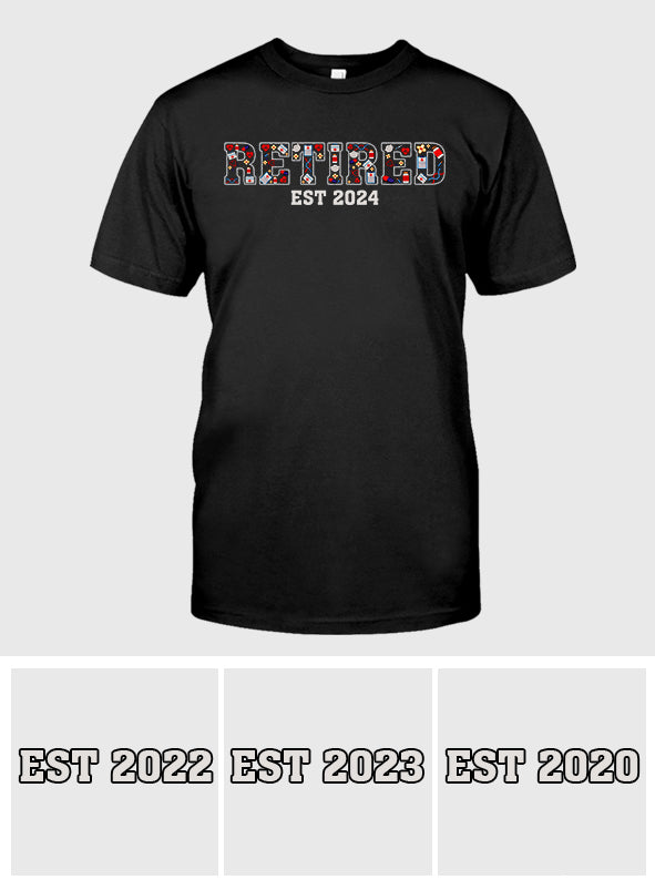 Krankenschwester im Ruhestand seit – Personalisiertes T-Shirt und Hoodie für Krankenschwestern