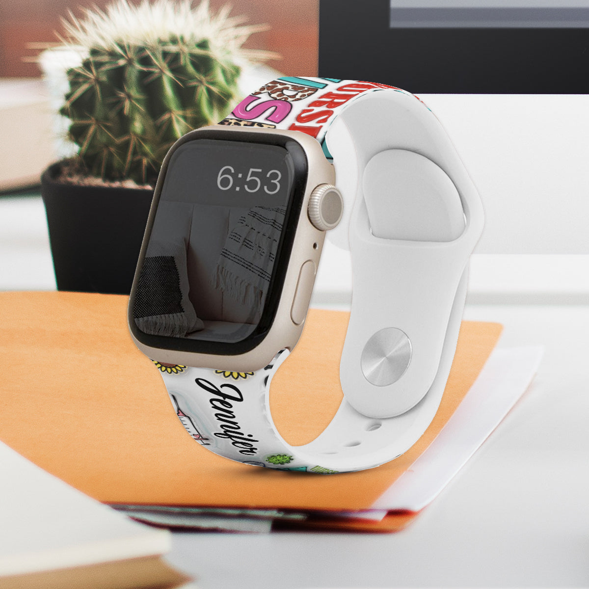 Nurse Life – Personalisiertes Apple Watch-Armband für Pflegekräfte