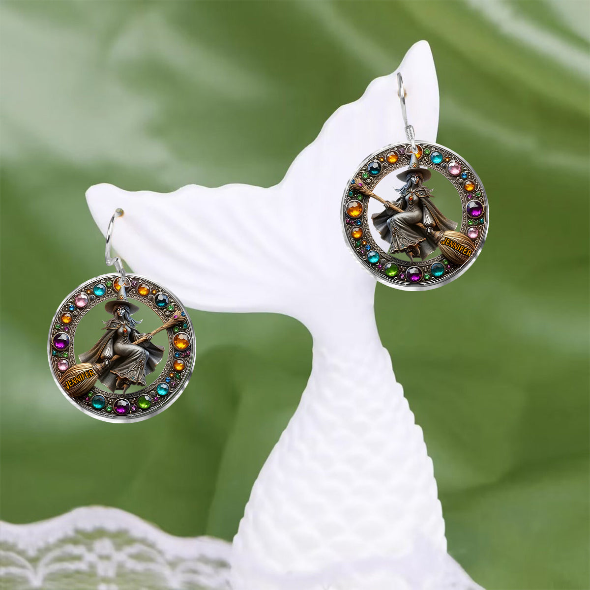 Wunderschöne Hexe – personalisierte Hexenohrringe