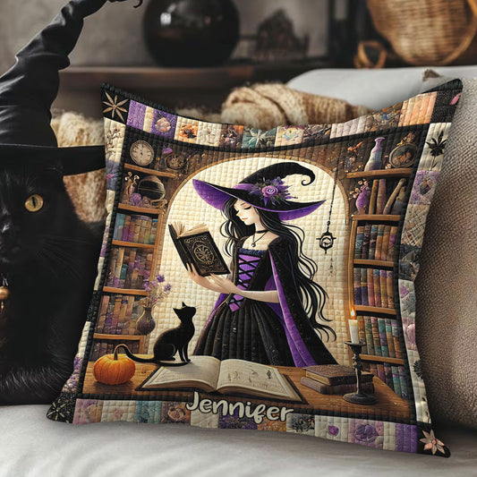 Beautiful Witch - Personalized Witch Throw Pillow