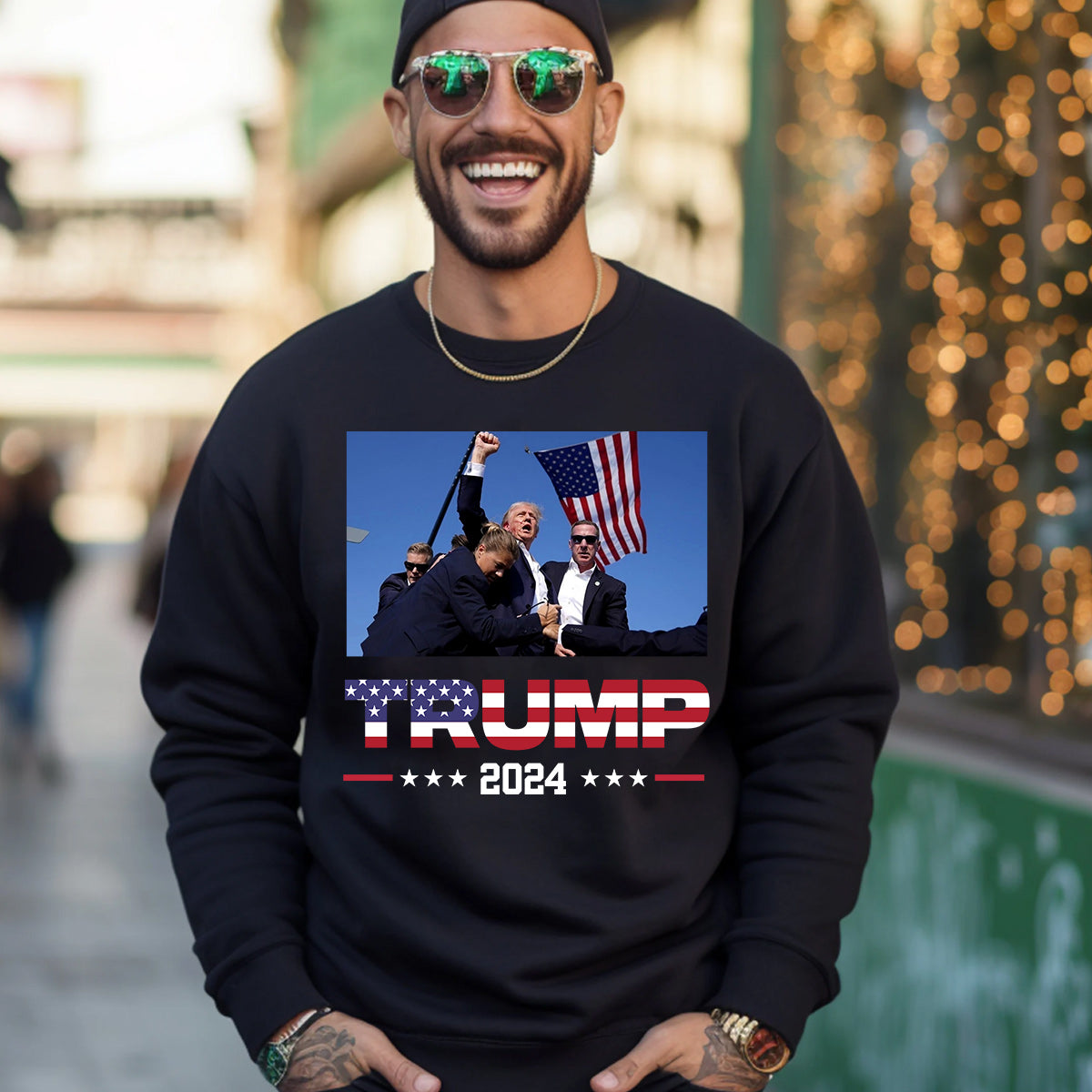 „Niemals aufgeben“-Shirt, „Kämpfe für Amerika“-T-Shirt, „Kundgebung 2024“-Shirt & Hoodie