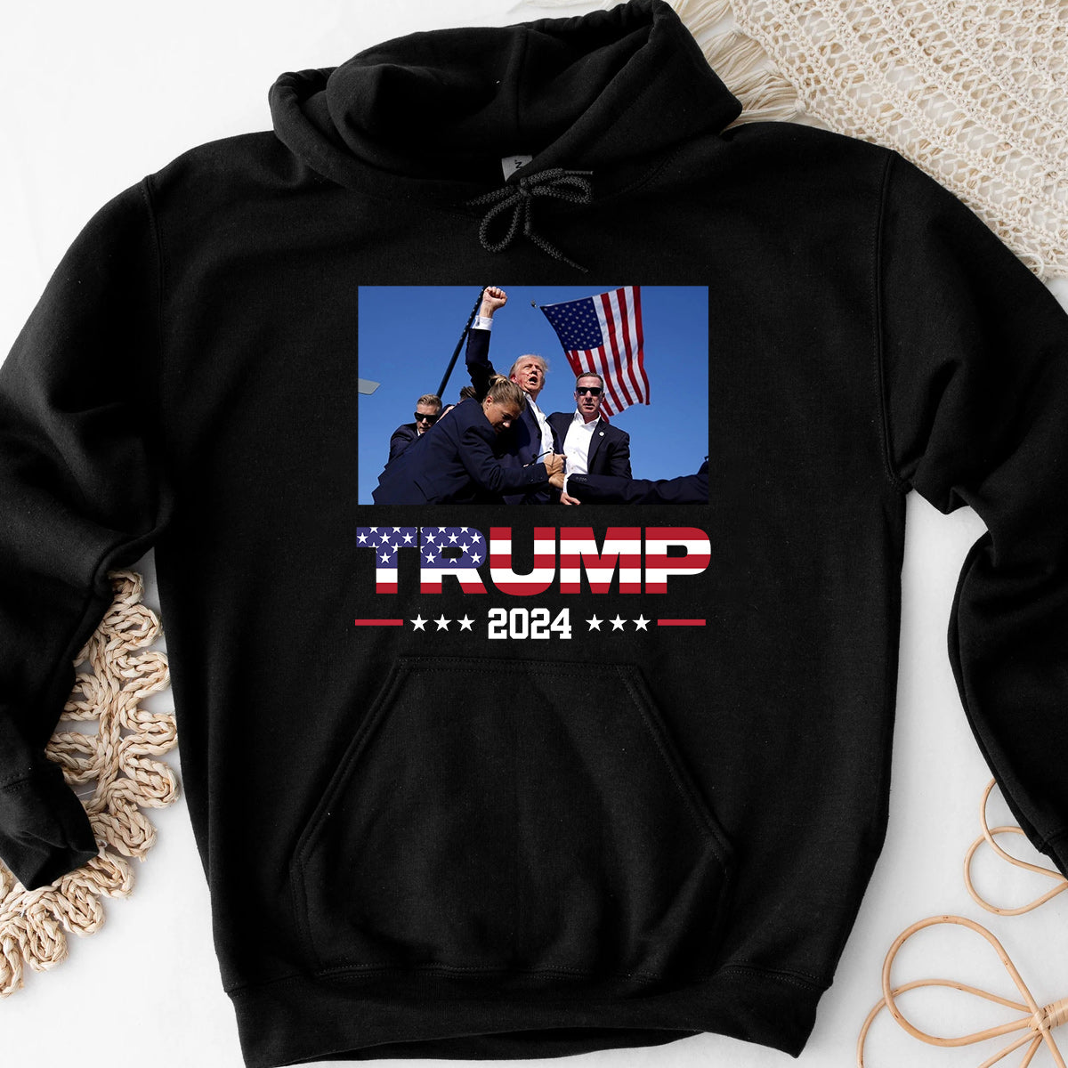 „Niemals aufgeben“-Shirt, „Kämpfe für Amerika“-T-Shirt, „Kundgebung 2024“-Shirt & Hoodie