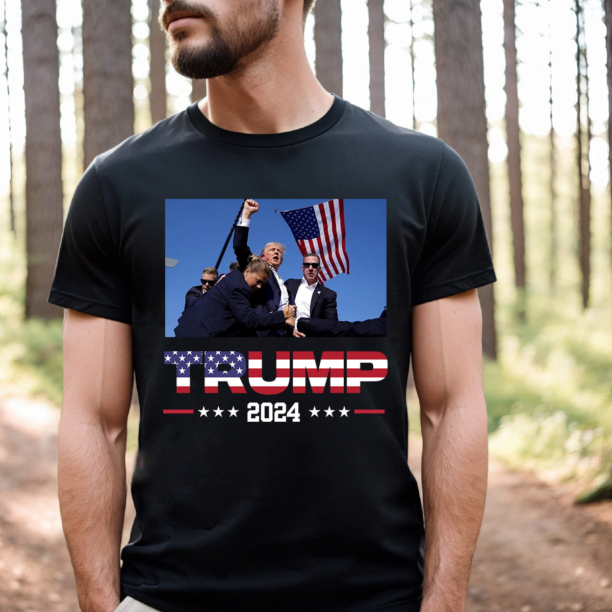 „Niemals aufgeben“-Shirt, „Kämpfe für Amerika“-T-Shirt, „Kundgebung 2024“-Shirt & Hoodie