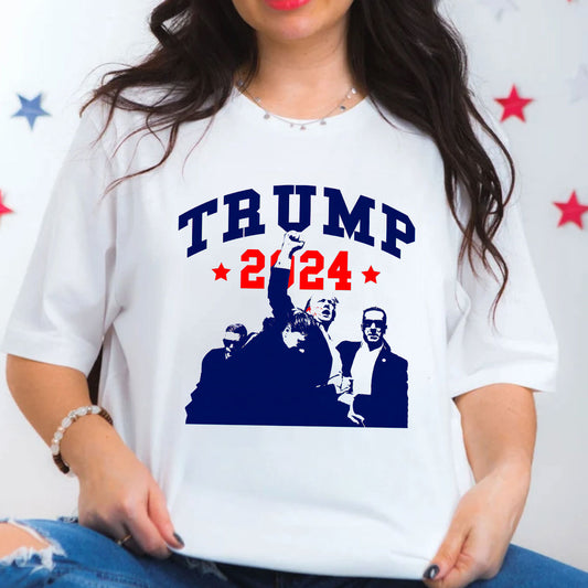 „Niemals aufgeben“-Shirt, „Kämpfe für Amerika“-T-Shirt, „Kundgebung 2024“-Shirt & Hoodie