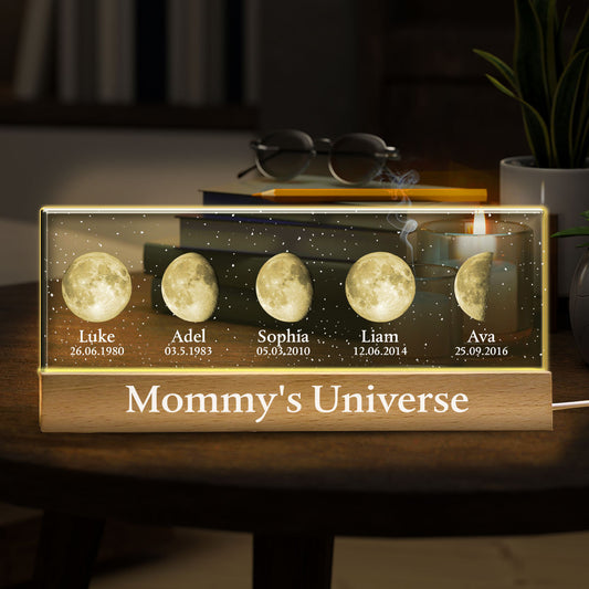 Mommy's Universe – Personalisierte LED-Nachtleuchte für Mütter