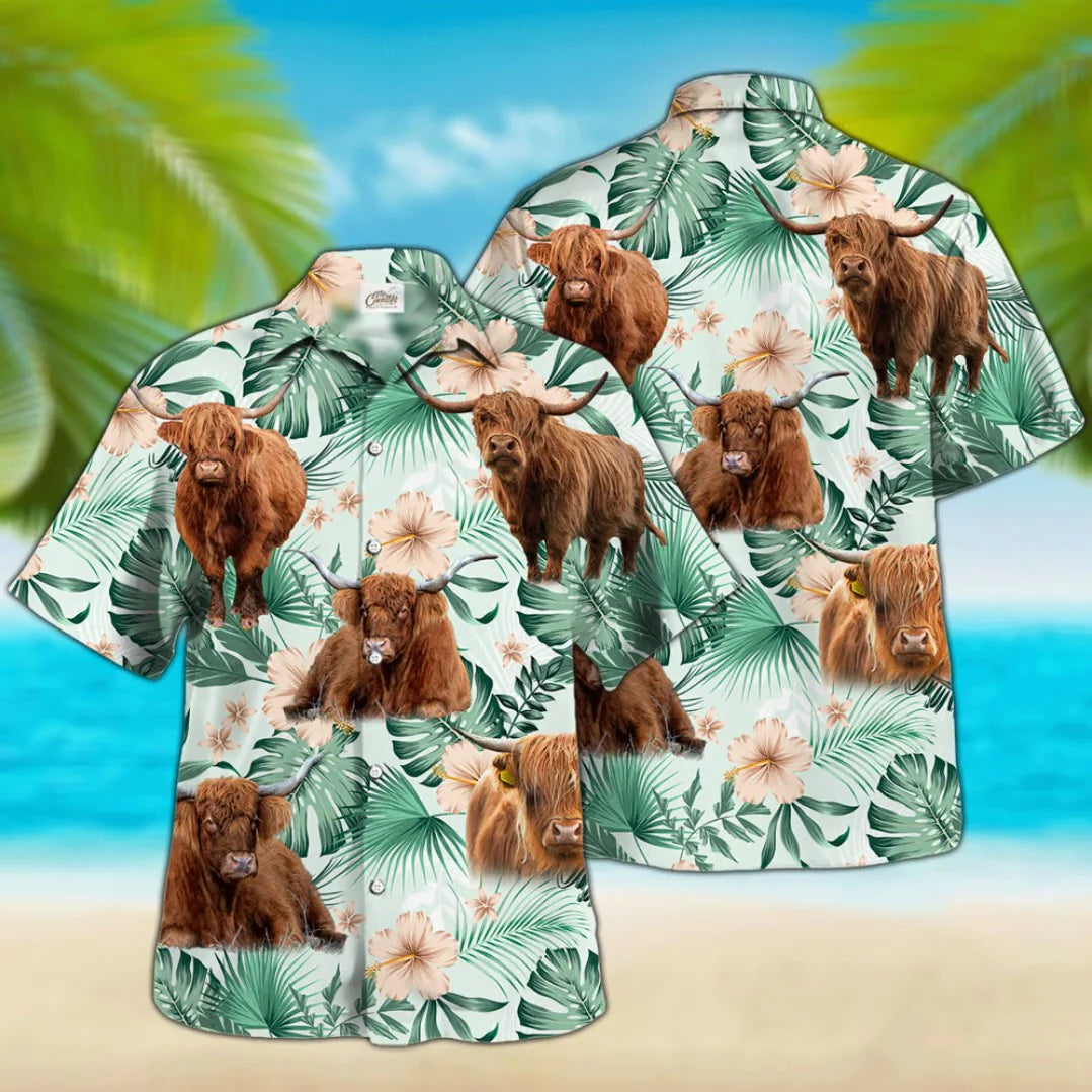 Highland Cow Lovers Highland Cow Hawaiian Shirt 0624