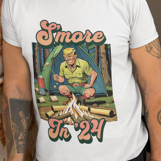 S'mores in '24 Donald Trump 2024 T-Shirt Lustiges Trump-Shirt MAGA Trump-Kampagnen-Shirt Amerika zuerst Patriotisches Shirt S'mores Lagerfeuer-T-Shirt & Hoodie