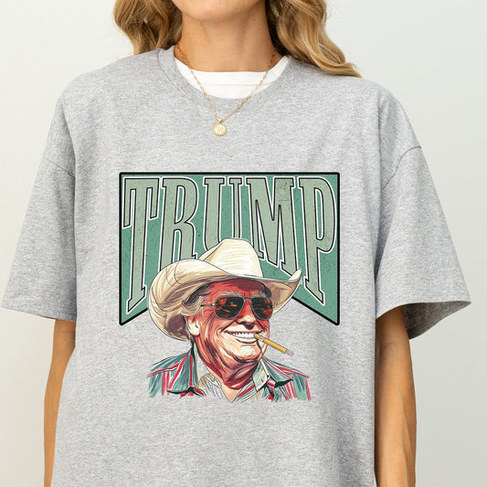 Cowboy-Western-Shirt „Make America Great Again“ mit Donald-Daddy-Motiv, Trump-Präsidenten-Shirt, lustiges Donald-Trump-Shirt, Trump-2024-T-Shirt, Geschenk-T-Shirt und Hoodie für Republikaner