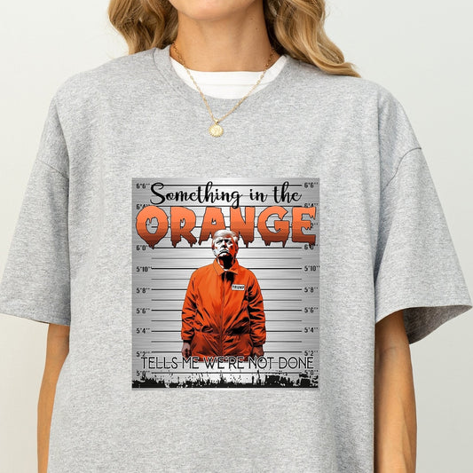 Lustiges Donald-Trump-Shirt, Geschenke für Republikaner, Trump-2024-Shirt, Präsident-2024-Shirt, Trump-T-Shirt „Something In The Orange“, „Trump Never Surrender“-T-Shirt & Hoodie