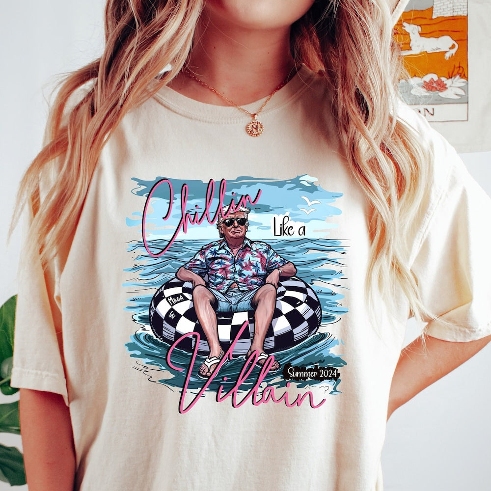 „Chillin Like a Felon“-Shirt, lustiges Trump-T-Shirt, Trump-Sommer-2024-T-Shirt, Meme-Trump-Shirt & Hoodie