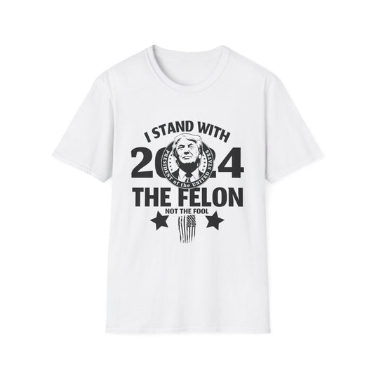 „Ich stehe an der Seite des Verbrechers“-T-Shirt, Trump-2024-Shirt, lustiges politisches T-Shirt, Wahljahr-2024-T-Shirt & Hoodie