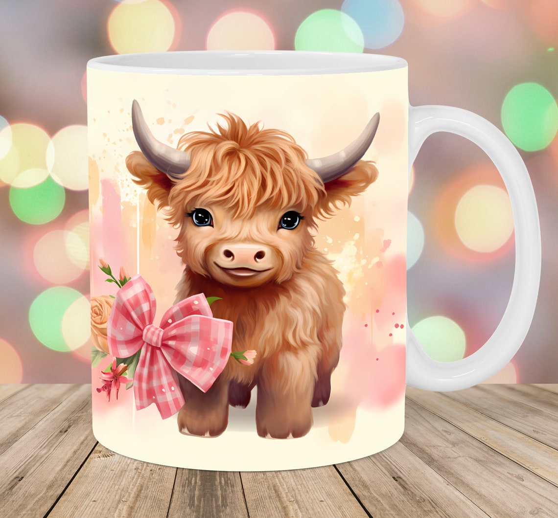 Baby Highland Cow Highland Cow Tasse 0624