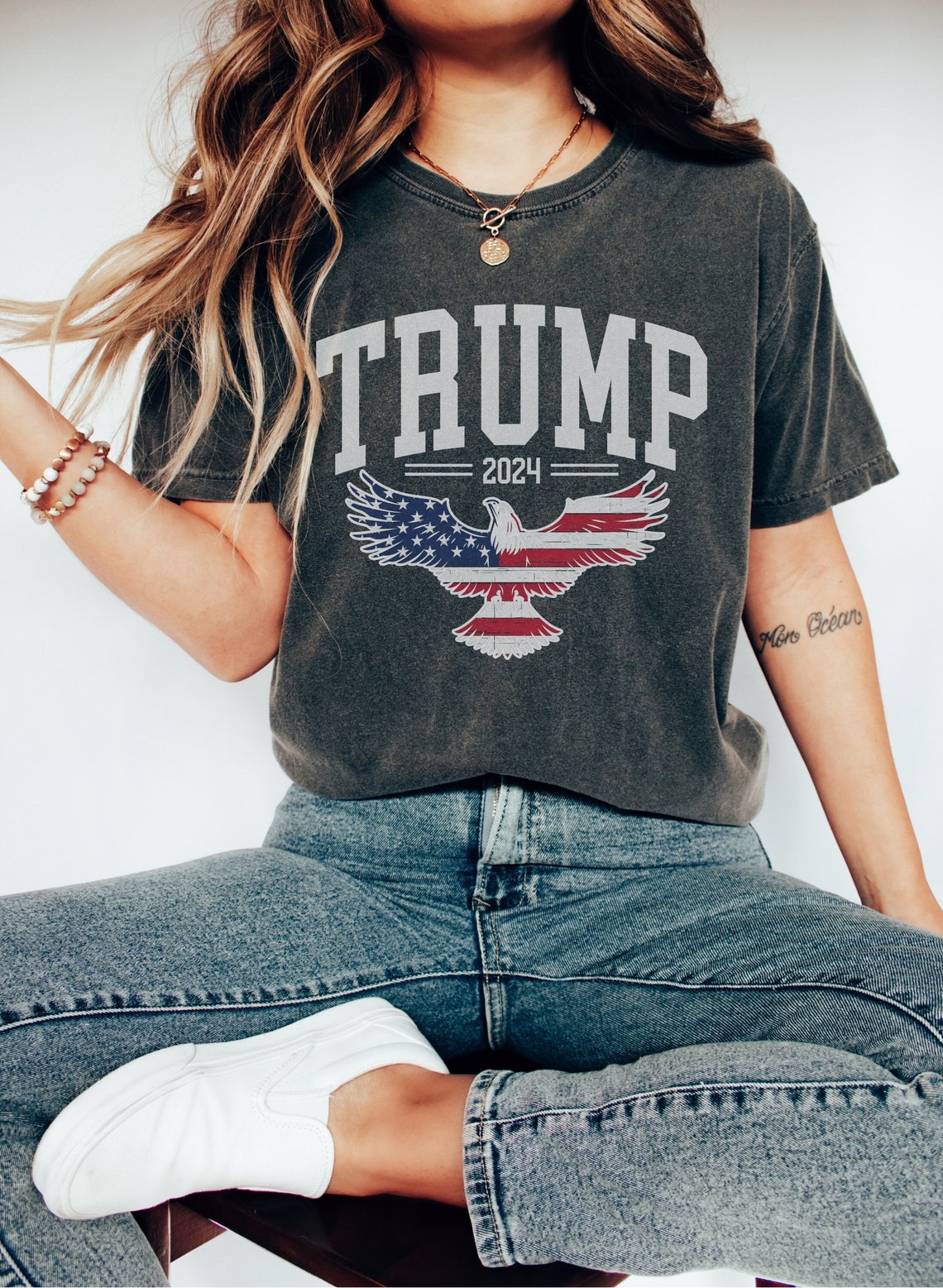 Trump-Shirt, Shirt mit amerikanischer Flagge, Pro-Trump-Shirt, Pro-Amerika-Shirt, Trump-2024-Shirt, Republikanisches Shirt, MAGA-2024-T-Shirt & Hoodie