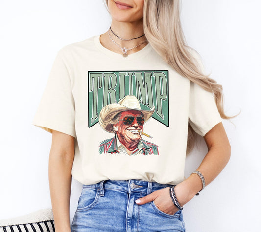 Trump-Shirt, Western-T-Shirt, Cowboy-Shirt, Make America Great Again, Trump-Daddy-Shirt, MAGA-T-Shirt, Donald Trump Präsident-T-Shirt, lustiges republikanisches Geschenk
 T-Shirt & Hoodie