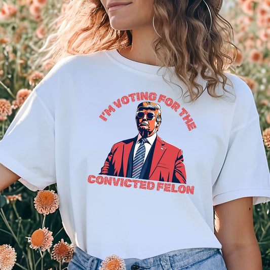 Trump-Shirt, T-Shirt mit dem Aufdruck „Vorbestrafter Donald Trump – Präsident“, Republikanisches T-Shirt, Wahl-Shirt, MAGA-Shirt 2024, Trump-Wahl-MAGA-Shirt, Pro-Amerika-T-Shirt & Hoodie