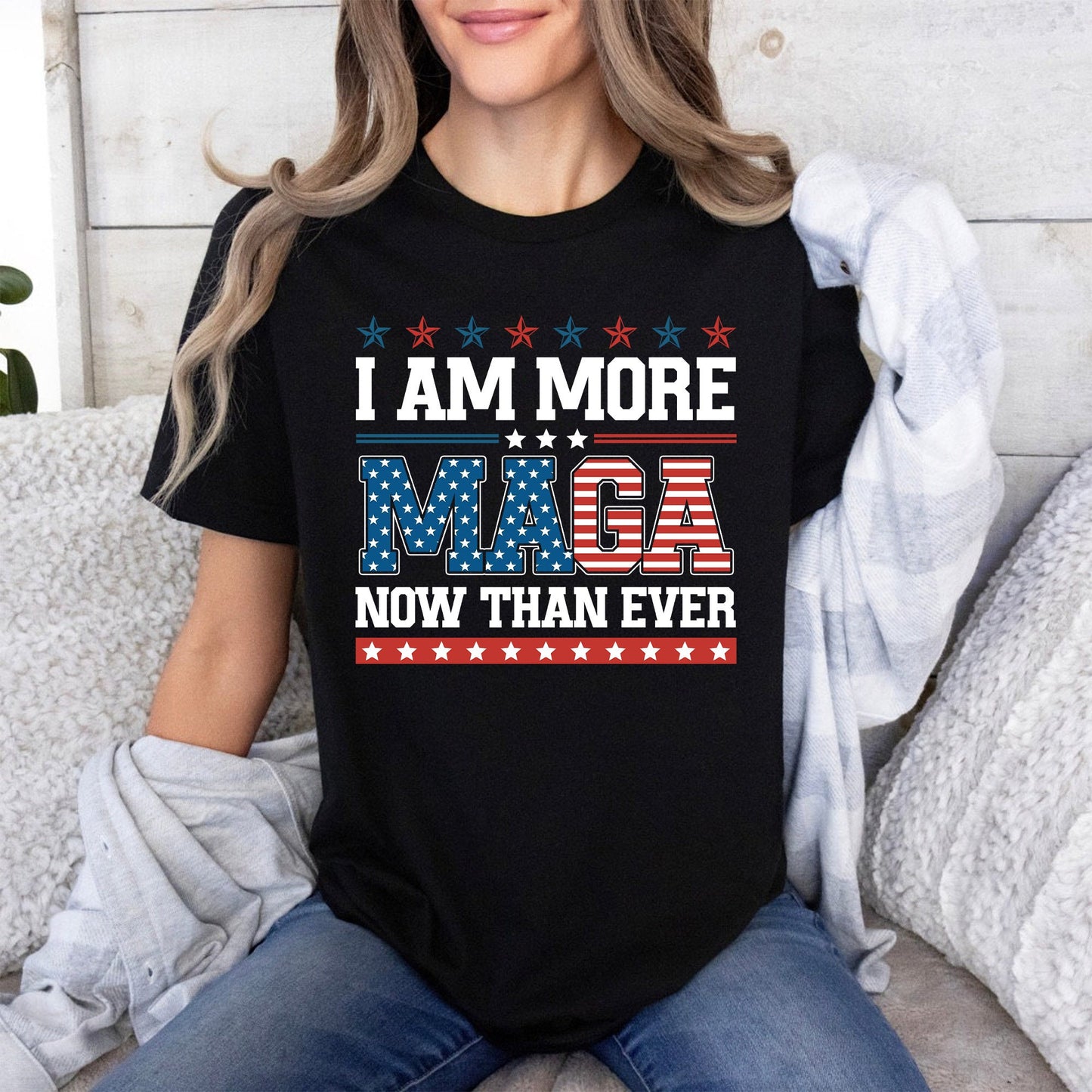 Ich bin MAGA jetzt mehr denn je – T-Shirt, Republikanisches Wahlkampf-T-Shirt 2024, Verurteilter-Feind-Shirt, Ich wähle verurteilte Feinde 2024 – T-Shirt, Trump 2024 – T-Shirt & Hoodie