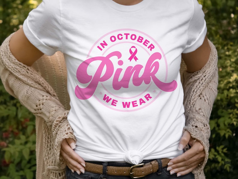 Im Oktober tragen wir Pink – T-Shirt und Hoodie zur Sensibilisierung für Brustkrebs 0924